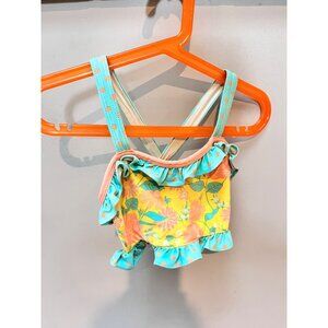 Toddler Matilda‎ Jane Floral Ruffle Bikini Swimsuit Top With Adjustable Straps 6